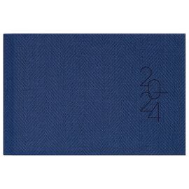 Еженедельник Brunnen датированный 2024 карманный Tweed Синий A6 72 листа (73-755 32 304)