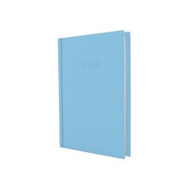 Тижневик Economix датований 2024 SATIN блакитний, А5 (E21612-11)