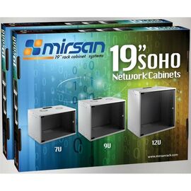 Шафа настінна Mirsan SOHO 9U 19" 535x300, RAL 7035 (MR.SOH09U30DE.02)