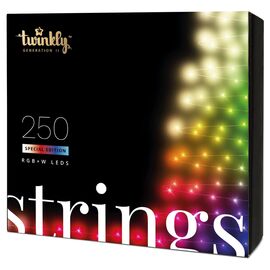 Гірлянда Twinkly Smart LED Pro Strings RGBW 250, подвійна лінія, AWG22, IP65, (TWP-S-CA-2X125SPP-T)