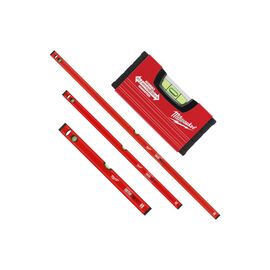 Уровень Milwaukee набор Slim 10/60/120/180cm, 4 пр. (4932478898)