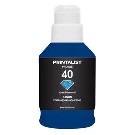 Чернила Printalist Canon GI-40 для G5040/G6040 190г Cyan (PL40C)