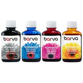 Чернила Barva Canon PGI-1400/PGI-2400 4x180 мл, Pigm. (C1400-180-MP)