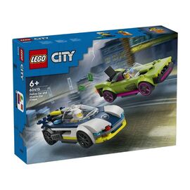 Конструктор LEGO City Преследование маслкара на полицейском автомобиле 213 деталей (60415)