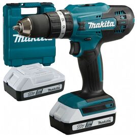 Шуруповерт Makita з ударом, 18V G-Series, 2x2Ah, кейс, 42/24Нм (HP488D006)
