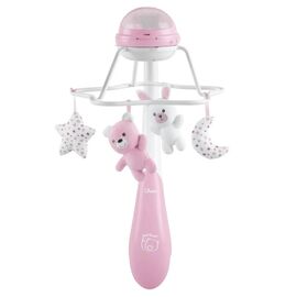Мобиль Chicco проектор на кроватку 3 в 1 "Радуга" розовый (11041.10)