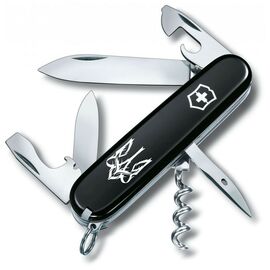 Нож Victorinox Spartan Ukraine 91 мм Чорний Тризуб готичний білий (1.3603.3_T0630u)