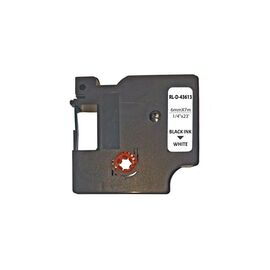 Лента для принтера этикеток UKRMARK D-43613P, 6мм х 7м, чорним на білому, аналог DYMO D1 S0720780 (00800)