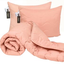 Одеяло MirSon Набор хлопковый Всесезонный №1748 Eco Light Coral Одеяло 172x205+2 подушки 50x70 средние (2200003710793)