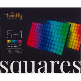 Гірлянда Twinkly Smart LED Squares 1+5 RGB, Gen II, IP20, 16x16см, білий (TWQ064STW-07-BEU)