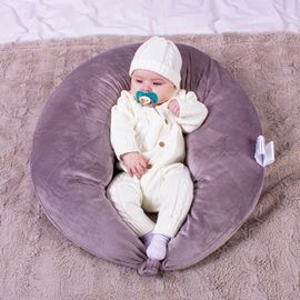 Подушка MirSon для беременных и кормления №8303 Velvet Line 28-0005 Ashen Велюр 30х170х20 см (2200006200284)