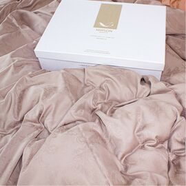 Постельное белье MirSon Satin Жаккард Golden wheat 143х210х2 (2200005395547)