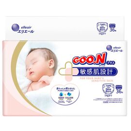 Подгузник GOO.N Plus для новорожденных до 5 кг размер SS на липучках 36 шт (843333)
