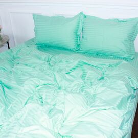 Постельное белье MirSon Satin Stripe 30-0014Mint 160х220 Семейный (2200005252864)