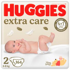Подгузники Huggies Extra Care 2 (3-6 кг) M-Pack 164 шт (5029054234778_5029053549637)