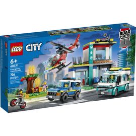 Конструктор LEGO City Центр управління рятувальним транспортом 706 деталей (60371)
