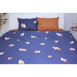 Постельное белье MirSon Бязь Ranforce Elite 17-0442 Blue orange 200х220 (2200004677095)