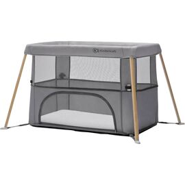 Кроватка Kinderkraft манеж 2 в 1 Movi Grey Wooden (5902533918454)