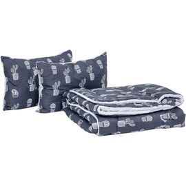 Одеяло MirSon Набор Tencel Зима №3701 Print Line Thomas (одеяло + 2 подушки средние) 140х205+2х50х70 (2200004821399)