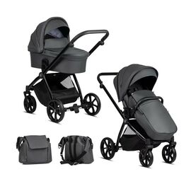 Коляска TUTIS 2 в 1 Mio Leather Light Grey (1232057)