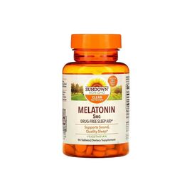Аминокислота Sundown Мелатонин, 5 мг, Melatonin, Sundown Naturals, 90 таблеток (SDN15745)