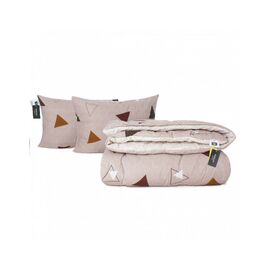 Одеяло MirSon Набор антиаллергенный BamBoo Зима №3035 Color Fun Line Geometry +2 подушки средние 200х220+2х50х (2200004839431)