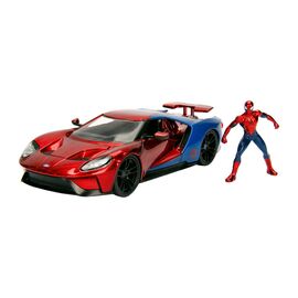 Машина Jada металлическая Марвел Человек-паук Ford GT (2017) + фигурка Человека-паука 1:24 (253225002)