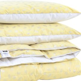 Одеяло MirSon Набор пуховый №2101 Bio-Beige Зима 90% пух одеяло 175х205 + подушки 50х70 2 шт мягкие (2200003022889)