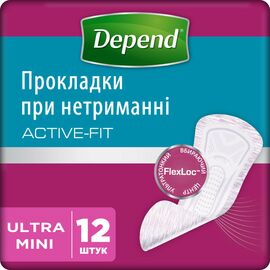 Урологические прокладки Depend Ultra Mini Liner 12 шт. (5029053547916)