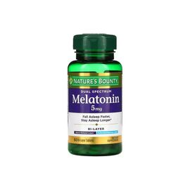 Аминокислота Nature's Bounty Мелатонин двойного спектра, 5 мг, Melatonin Dual Spectrum, 60 табле (NRT53098)