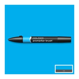 Маркер Winsor&Newton двусторонний Brushmarker, (C847) Циан (884955042540)