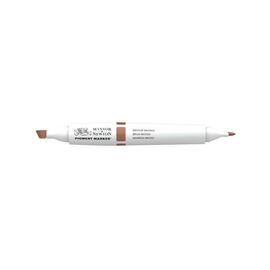 Маркер Winsor&Newton двусторонний Pigment marker (165) Коричневый средний (884955040539)
