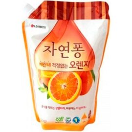 Средство для ручного мытья посуды LG Natural Pong Апельсин запаска 1.2 л (8801051230451)