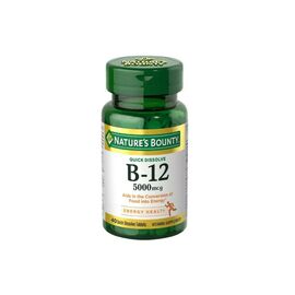 Витамин Nature's Bounty Витамин B12, 500 мкг, Vitamin B12, 100 таблеток (NRT03595)