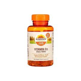 Витамин Sundown Витамин D3, 1000 МЕ, Vitamin D3, Sundown Naturals, 400 гелевых капсул (SDN-19995)