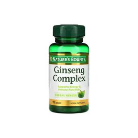 Травы Nature's Bounty Комплекс женьшеня, Ginseng Complex, 75 капсул (NRT11932)