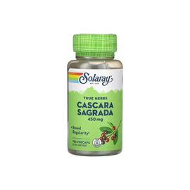 Травы Solaray Каскара Саграда, 450 мг, Cascara Sagrada, 100 вегетарианских капс (SOR01120)