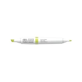 Маркер Winsor&Newton двусторонний Pigment marker (073) Желто-зеленый (884955040331)