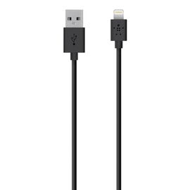 Дата кабель USB 2.0 AM to Lightning 1.2m Black Belkin (F8J023bt04-BLK)