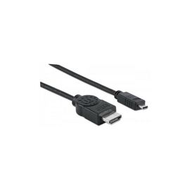Кабель мультимедийный HDMI A to HDMI D (micro), 2.0m Manhattan (324427)
