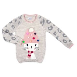 Кофта Breeze с котиком в шапочке (T-150-98G-beige)