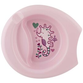 Тарелка детская Chicco Easy Feeding Plate 6 мес+ Розовый (16001.10)
