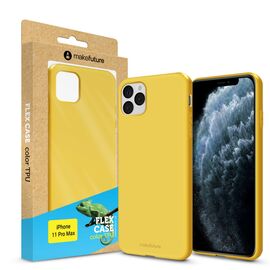 Чехол для моб. телефона MakeFuture Flex Case (Soft-touch TPU) Apple iPhone 11 Pro Max Yellow (MCF-AI11PMYE)