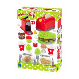 Игровой набор Ecoiffier Кухонная техника с посудой и продуктами 33 аксессуарами (002647)