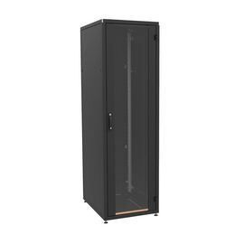 Шафа напольна Zpas 18U 19" 600x800, glass door, black (IT-186080-69AA-2-161-FP)