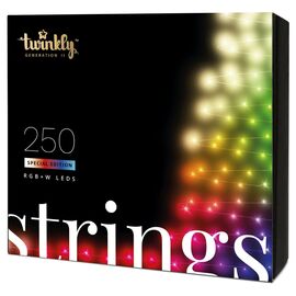 Гирлянда Twinkly Smart LED Strings RGBW 250, BT + WiFi, Gen II, IP44, кабель (TWS250SPP-TEU)