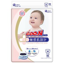 Подгузник GOO.N Plus для детей 6-11 кг M унисекс,на липучках 64 шт (843335)