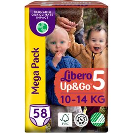 Подгузник Libero Up&Go Размер 5 (10-14 кг) 58 шт (7322541742595)