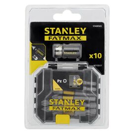 Набор бит Stanley FatMax, Pozidriv, Pz1, Pz2, Pz3, L= 50 мм, 10 шт, кейс (STA88565)