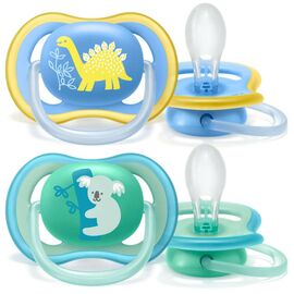 Пустышка Philips AVENT Ultra Air 18+ мес 2 шт для мальчиков (SCF349/11)